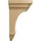 Ekena Millwork 6"W x 6 3/4"D x 12"H Large Jefferson Wood Corbel, Cherry CORW06X06X12JECH - alternate 3